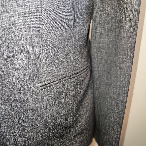 Banana Republic Blazer Size 12 Heather Charcoal Gray NWT - Picture 4 of 13